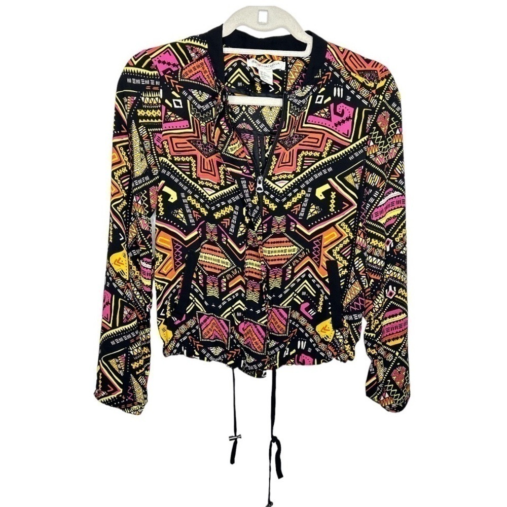 H&m Coachella Geometric Colorful Jacket Size Small / US4 - Picture 2 of 7